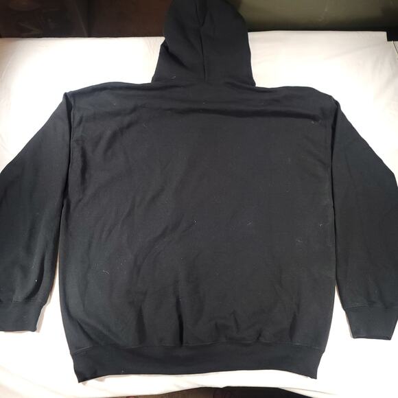 Gildan Casual Pullover Long Sleeve Outdoor Hoodie Mens Size Extra Large XL Black - Picture 11 of 11